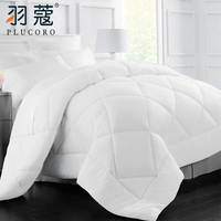 Couette d'été simple et luxueuse pour hôtels, 100% coton, garnissage en microfibre anti-allergique, taille personnalisée