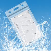 Nouveau Style prix de gros étanche à l'eau professionnel en plastique Transparent 10 Pack personnalisé 3.5x2.25 Badges verticaux du Cambodge