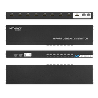 Commutateur KVM USB 8-en-1 avec 8 ports, câble KVM spécifique et interface HDMI