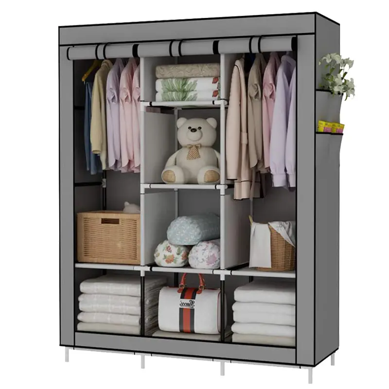 Baby clothes cupboard and cloth wardrobe closet and temporary wardrobe storage