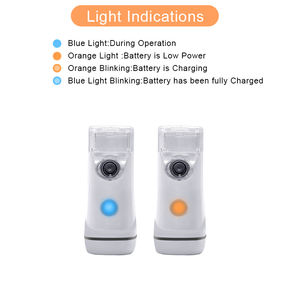 Mesin terapi mini portabel, alat penyemprot baterai dapat diisi ulang medis aman inhaler jala ultrasonik - Product Image 5