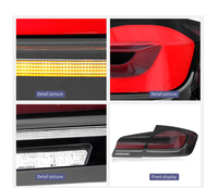 Lampu Belakang LED JUSHUN US Stock untuk BMW Seri 5 F10 F18 2011-2017 Lampu Sein Dinamis Rakitan Lampu Belakang Plug and Play