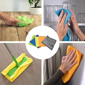 Washable <strong>Kitchen</strong> Professional Cleaning Cloths Washable Lazy <strong>Kitchen</strong> Nonstick Wiping Rags Cleaning Cloth Microfiber Micro Fiber - Product Image 5