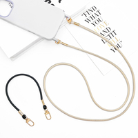 En gros Dingxing DY-0089 Sangle bandoulière, Porte-clés métalliques, Cordon en cuir pour téléphone, Accessoires pour sacs à main DIY pour femmes, Étui pour smartphone