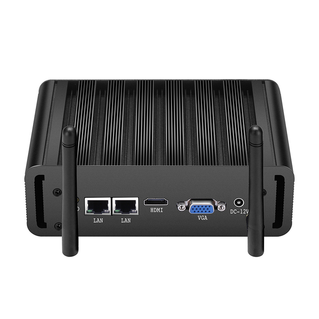 Mini Pc Linux Industrial J4125 N2830 Cpu DDR3L MSATA SSD Fanless Micro Computer for Industry