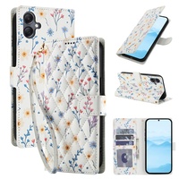 Fente pour carte Fleur Portefeuille En Cuir Téléphone étui pour samsung A07 A06 4G A17 A36 A56 A26 5G A16 A55 A35 Sangle Flip Stand Cover