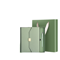 Ensemble de cahiers à feuilles mobiles A5 de haute qualité personnalisable couverture en cuir exquis bloc-notes couverture rigide couture reliure cadeau d'affaires