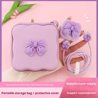 Ensemble de sacs de protection pour câble de chargeur Apple 20W (prise UK), sac de rangement pour chargeur de téléphone pour iPhone 17/16/15/14/13/12/11 Pro Max