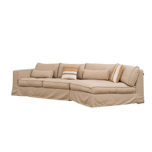 Reclining Removable Cotton Linen Upholstered L-Shape Sectional Sofa Modern Breathable Easy Care High Quality <strong>Seating</strong> for Home - Product Image 3