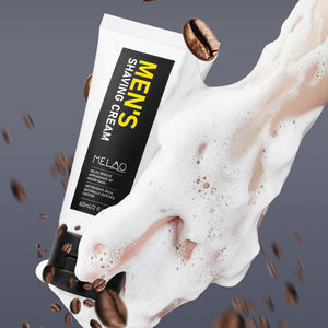 Crème à raser pour homme 3 en 1 à haute mousse personnalisée Pré-rasage Préparation Mousse luxueuse Post-rasage Hydratation avec huile d'argan crème à raser - Product Image 1