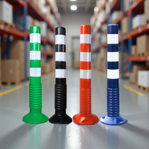 Advertencia Columna elástica Aislamiento Pila Barandilla Instalación de tráfico Barricada Poste de tráfico Barrera DE SEGURIDAD Conos De Seguridad - Product Image 2