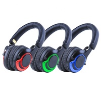 F49 Hifi Silent Disco Casque Et Lumières Led Dj Casque 500m Plage De Contrôle Écouteur Pliable Avec Émetteur Casque De Jeu