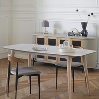 Ensemble table et chaises de restaurant en marbre moderne BILIDO pour usage commercial hôtelier et cuisine