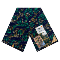Tisu Pagne lilin 100% katun tenun polos poliester tenun polos Afrika Ankara lilin Safflower cetak Loincloth grosir