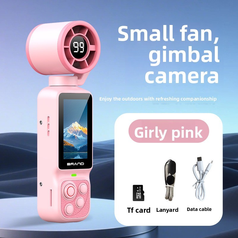 Pink + 64GB memory card + lanyard + data cable