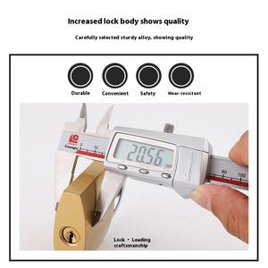 Le <span class=keywords><strong>prix</strong></span> est bon marché laiton poli cuivre <span class=keywords><strong>cadenas</strong></span> simple déverrouillage dortoir tiroir serrure antivol petite serrure 50mm - Product Image 3