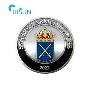 Monedas Conmemorativas Personalizadas de la Bandera de Suecia, Medallón de los Veteranos de las Fuerzas Armadas, Moneda de Desafío Personalizada de Suecia - Product Image 3