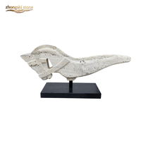 Sculpture de figure humaine en résine à grain de marbre, statues de pierre élégantes sculptées à la main, taille personnalisée, homme en marbre blanc