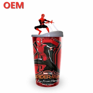 OEM Tùy Chỉnh DC Rơm Phim Hoạt Hình Uống Cup Keychain Phụ Kiện - Product Image 2