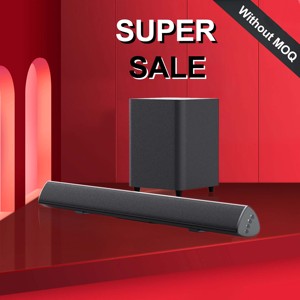 Soundbar cablata SQ02F 2.1 canali con subwoofer, potenza RMS 80W per <span class=keywords><strong>5</strong></span> altoparlanti, per TV/Radio FM e struttura in ABS+Metallo - Product Image 2