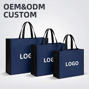 Sacs de courses promotionnels en PP non tissé imprimés, réutilisables, personnalisables avec logo pour la vente en gros - Product Image 1