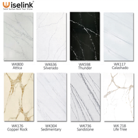 Dalles de feuille de surface solide en acrylique sans couture multicolore pierre artificielle élégante pour les comptoirs lien d'échantillon disponible