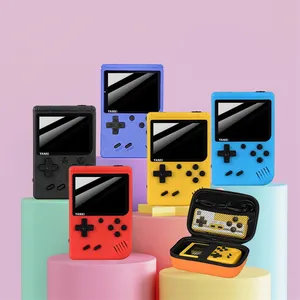 Rétro mini console de jeu vidéo tenue dans la main 500 jeux classiques  intégrés pour les enfants - bleu