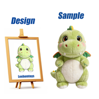 Peluche de dinosaure personnalisée de haute qualité pour bébé, animal en peluche doux et personnalisé, décoration de chambre d'enfant, poupée en peluche moelleuse