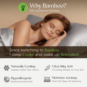 Juego <span class=keywords><strong>de</strong></span> Sábanas King Size <span class=keywords><strong>de</strong></span> Lujo Estilo Europeo, 100% Viscosa <span class=keywords><strong>de</strong></span> Bambú, 400 Hilos, Frescas, Suaves, Transpirables, Certificadas Oeko-TEX - Product Image 6