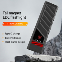 Mini lampe de travail LED rechargeable, lampe torche tactique EDC, lampe de poche de camping, lampe torche puissante pour l'extérieur, lampe torche stylo