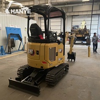 Excavator Mini Crawler Bekas CAT 301.7 CR 1.8 Ton dengan Mesin Cat C1.1, Alat Penggali Kompak untuk Pekerjaan Taman, Pembongkaran Dalam Ruangan, dan Pekerjaan di Area Sempit