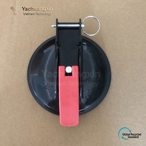 Outdoor <b>Camping</b> Whistle With Suction <b>Cup</b> Black And Red Plastic Survival Tool For All Seasons 1PC - Product Image 5