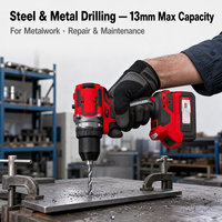Perceuse-visseuse sans fil 20V sans balais avec couple maximal de 70 Nm, 18+1 réglages d'embrayage, 2 vitesses, mandrin de 13 mm pour le bois et l'acier