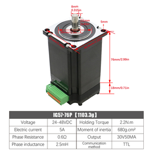 Controlador integrado de bucle cerrado IG57, 1,5 5A, 2,2/2,8/3.2Nm, Nema 23 - Product Image 5