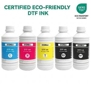 เครื่องพิมพ์สิ่งทอจำนวนมาก1000มล. หมึกสีขาว DTF ไม่มีตะกอนสำหรับ Epson Xp600 R1390 L1800การพิมพ์ I1600 I3200 - Product Image 1