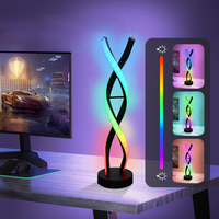 Lámpara de Mesa LED con Luz Nocturna Inteligente, Sincronización Musical, Control Remoto y Aplicación Inalámbrica, Resistente al Agua, para el Día de San Valentín - Gran Venta