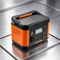 Centrale Électrique Portable LiFePO4 Grande Capacité avec Poignée Amovible Personnalisable, Démarrage d'Urgence Solaire 500W à Onde Sinusoïdale Pure