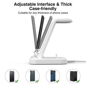 QC3.0ชาร์จเร็ว2024 15W <span class=keywords><strong>แบ</strong></span>บ<span class=keywords><strong>3</strong></span> in 1สำหรับ iPhone, สำหรับ <span class=keywords><strong>APPLE</strong></span> <span class=keywords><strong>WATCH</strong></span> 2 <span class=keywords><strong>3</strong></span> 4สำหรับ airpods สำหรับ Samsung - Product Image 2