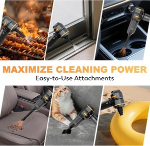 Aspiradora de Mano, Aspiradora para Auto, 4 en 1, 20000PA, Alta Potencia, Portátil, Recargable, Aspiradora de Mano Pequeña - Product Image 5