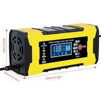Chargeur de batterie de voiture intelligent 12v24v10A, charge rapide 10A, LED, puissance de sortie 150W, ports AC/DC, réparation de moto, 12v10A 24v5A, court-circuit