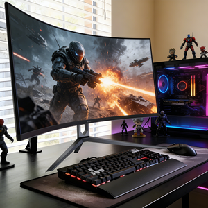 Écran d'ordinateur de bureau OEM à prix avantageux de l'usine Rebekah, écran LCD LED de 24, <span class=keywords><strong>27</strong></span>, 32, 34 <span class=keywords><strong>pouces</strong></span>, moniteurs de jeu incurvés pour ordinateur de bureau - Product Image 2