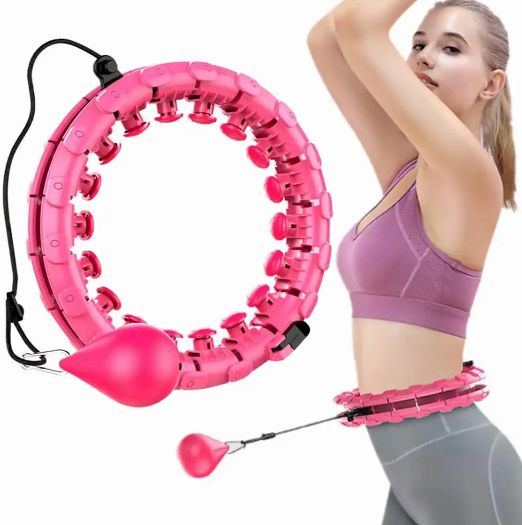 Cerceau de Fitness intelligent avec 24 nœuds détachables pour adulte, cercle hla avec boule de poids, nouveauté