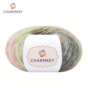 The New Listing Acrylic Blended Mohair <strong>Variegation</strong> Air <strong>Yarn</strong> for Knitting Hat - Product Image 3