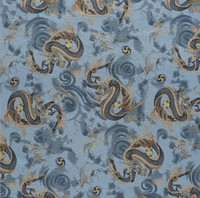 En gros Mode Coton Tissu Estampage 100% Coton Tissu Japon Style Chinois Dragon Design pour Vêtements Textile À La Maison Hommes Merde