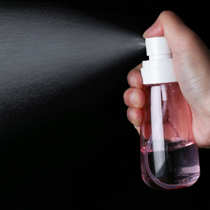 Plastic Spray Bottle PETG 30ml 60ml Round Perfume Refillable Cosmetic Containers Plastic Spray Bottle For Skin Care Lotion Cream