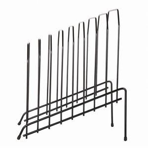 Black Metal Wire Constitutes a Stylish and Sturdy Multi Step File Organizer 8 <b>Large</b> Spaces Wire Collection File Organizer - Product Image 2