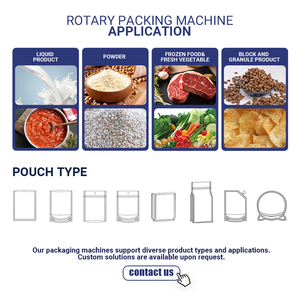 Machine d'emballage industrielle LINPACK, automatique, pour noix, chips, nourriture pour chiens, grains de café, biscuits, sachets préformés en forme de M - Product Image 4
