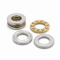 Rodamiento de Bolas de Empuje Plano F10-17, F10-17M 10x17x5mm, Rodamientos de Bolas Axiales Planos de Acero Cromado de Alta Velocidad y Alta Precisión en Miniatura