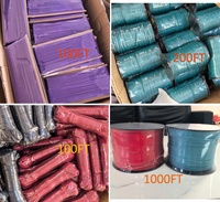 Cordon de parachute en nylon 4MM, 200FT, 10 couleurs, Paracord 4MM 750LB Type IV, Paracord 4MM 550LB Type III pour la randonnée, le camping et l'artisanat