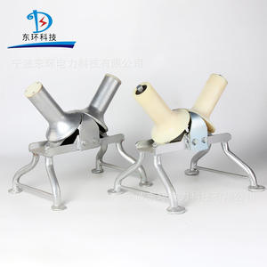 Chariot à direction par câble à deux roues, direction au sol à petit rayon de braquage, unidirectionnel/bidirectionnel, en nylon et aluminium pour chariots à main - Product Image 3